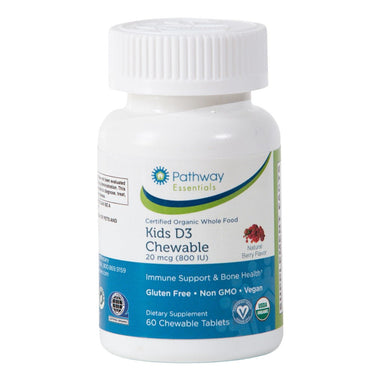 Organic Kids D3 Chewable 800IU - Pathway